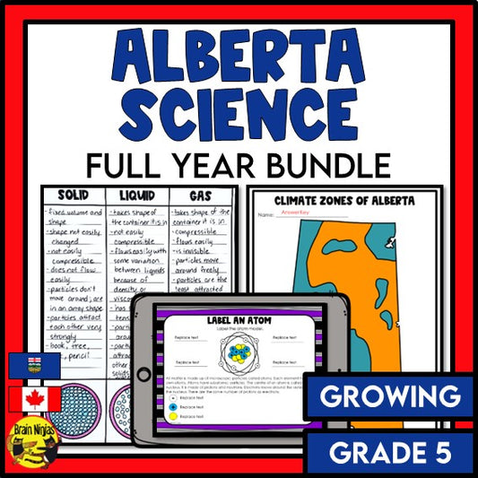 Alberta Science Full Year Bundle Grade 5 | Bundle | Paper and Digital *STILL GROWING*
