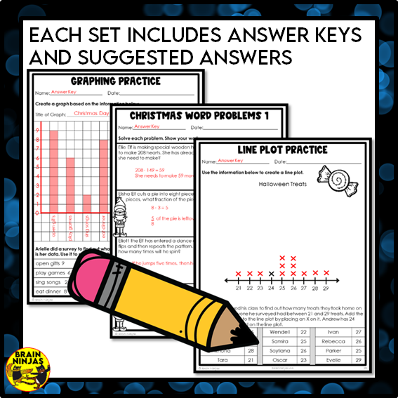 Holiday Math Worksheets Bundle Numbers to 1000 | Paper