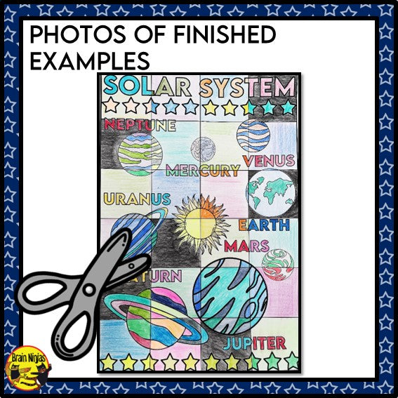 Solar System Collaborative Poster | Space | Sky Science | Paper and Digital
