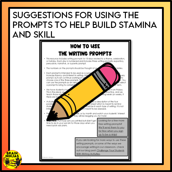 Summer Writing Prompts | Paper and Digital