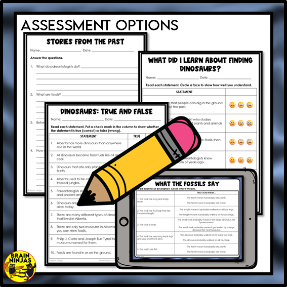 Alberta's Dinosaurs Lessons and Activities | Paper and Digital