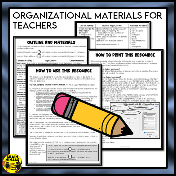 Alberta's Dinosaurs Lessons and Activities | Paper and Digital