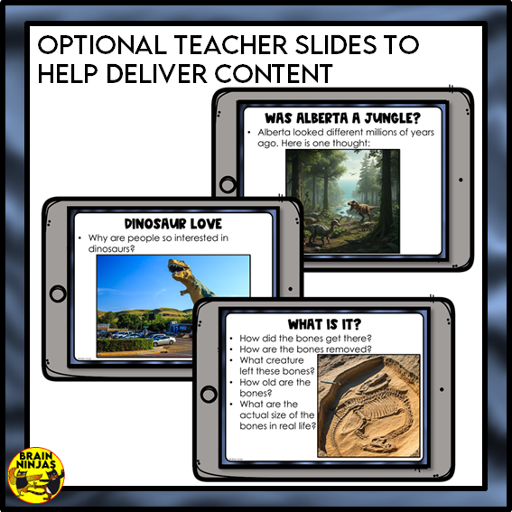 Alberta's Dinosaurs Lessons and Activities | Paper and Digital