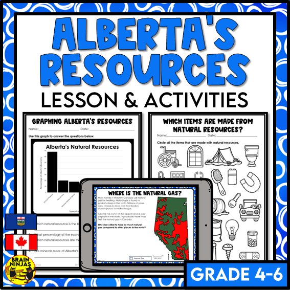 Alberta's Natural Resources Lesson and Activities | Paper and Digital