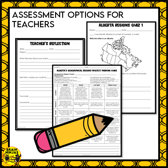 Alberta Regions Project Bundle | Paper and Digital