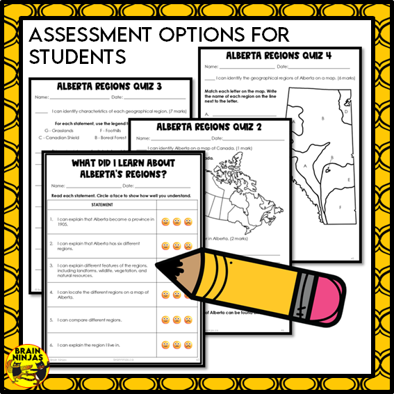 Alberta Regions Project Bundle | Paper and Digital