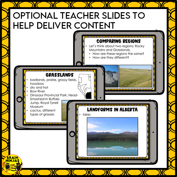 Alberta Regions Project Bundle | Paper and Digital