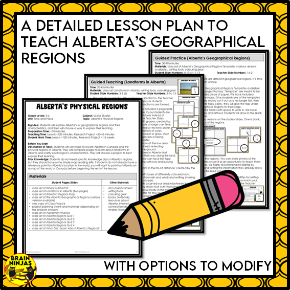 Alberta Regions Project Bundle | Paper and Digital