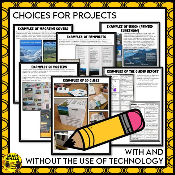 Alberta Regions Project Bundle | Paper and Digital