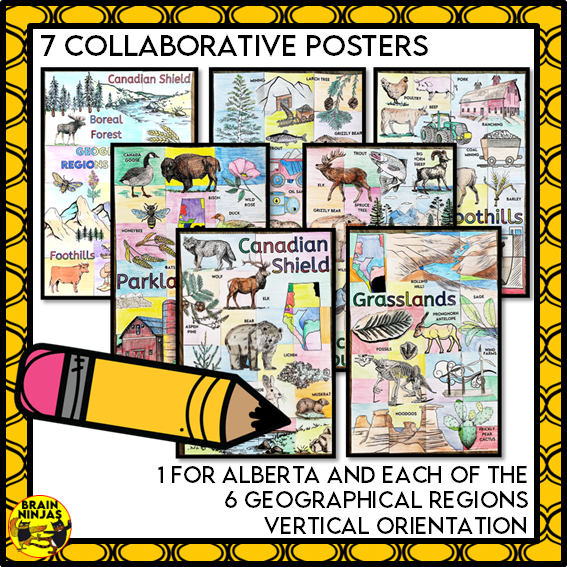 Alberta Regions Project Bundle | Paper and Digital