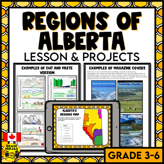 Alberta Regions Research Project Based Learning | Paper and Digital