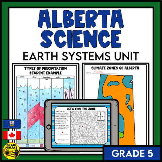 Alberta Science Earth Systems Unit Grade 5 Bundle | Paper and Digital