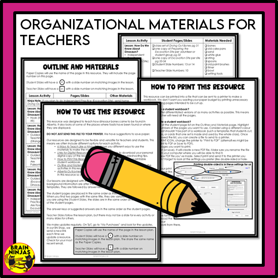 Alberta Science Grade 3 Full Year Lessons and Activities Bundle | Paper and Digital