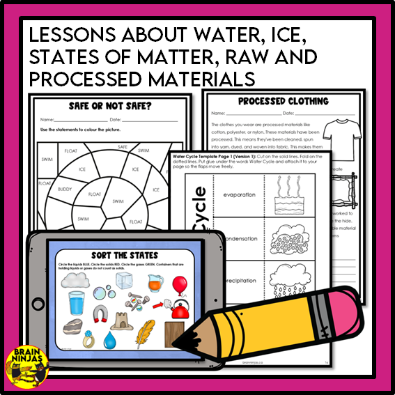 Alberta Science Grade 3 Full Year Lessons and Activities Bundle | Paper and Digital