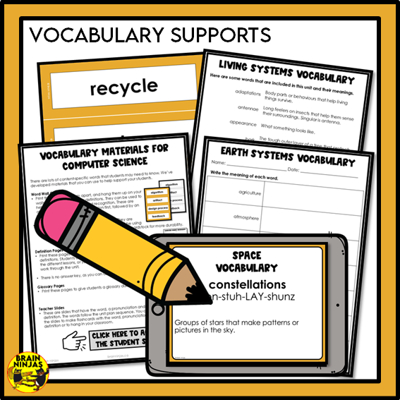 Alberta Science Grade 4 Full Year Lessons and Activities Bundle | Paper and Digital