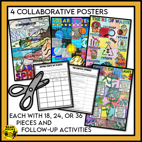 Alberta Science Grade 4 Full Year Lessons and Activities Bundle | Paper and Digital