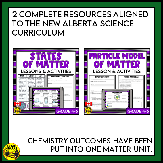 Alberta Science Matter Unit Grade 5 Bundle | Paper and Digital