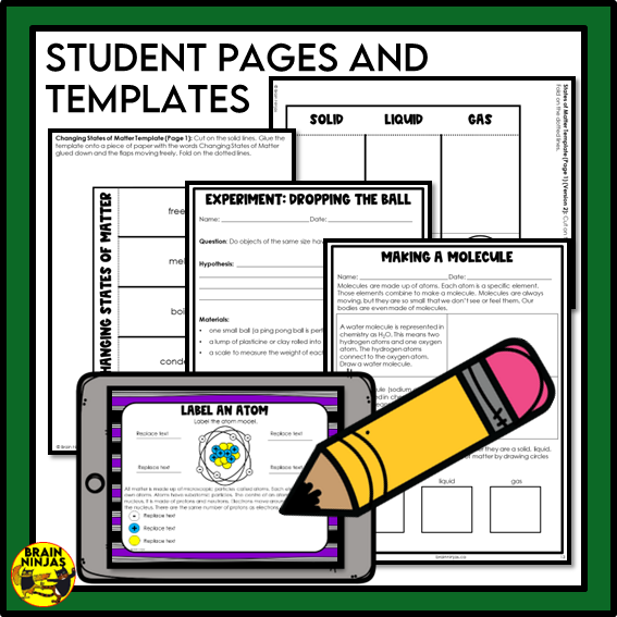 Alberta Science Matter Unit Grade 5 Bundle | Paper and Digital