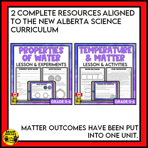 Alberta Science Grade 6 Full Year Lessons and Activities Bundle | Paper and Digital