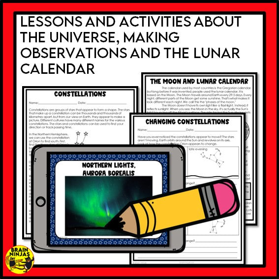 Alberta Science Grade 4 Full Year Lessons and Activities Bundle | Paper and Digital