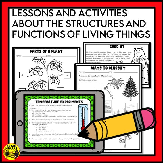 Alberta Science Grade 4 Full Year Lessons and Activities Bundle | Paper and Digital