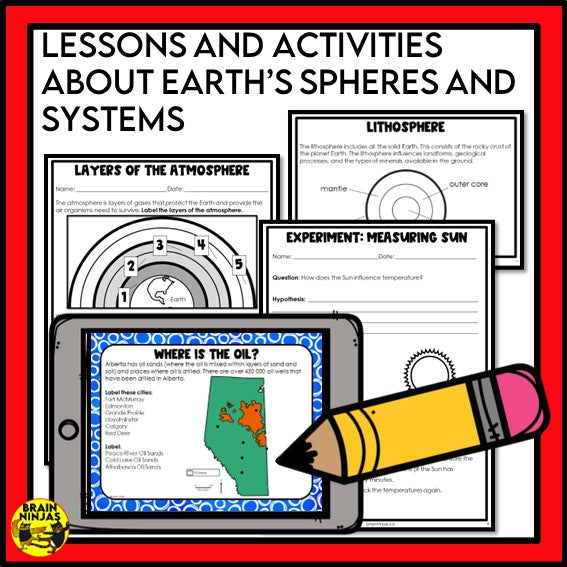 Alberta Science Grade 4 Full Year Lessons and Activities Bundle | Paper and Digital