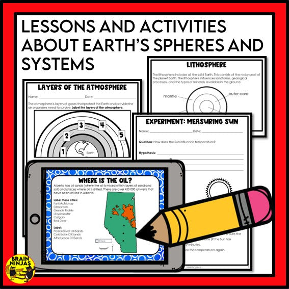 Alberta Science Grade 4 Full Year Lessons and Activities Bundle | Paper and Digital