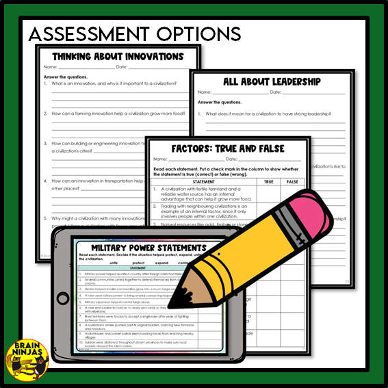Grade 5 Alberta Social Studies Time and Place Unit | Paper and Digital