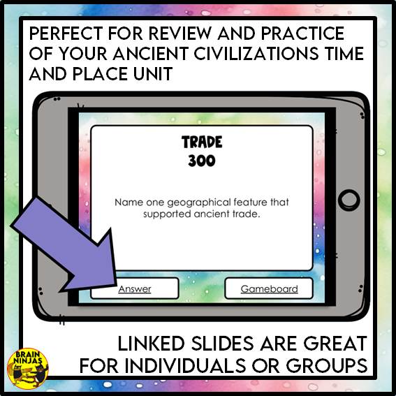 Ancient Civilizations Interactive Review Game | Paper and Digital
