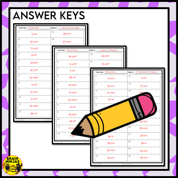 Area and Perimeter of Rectangles and Polygons Math Task Cards | Paper and Digital