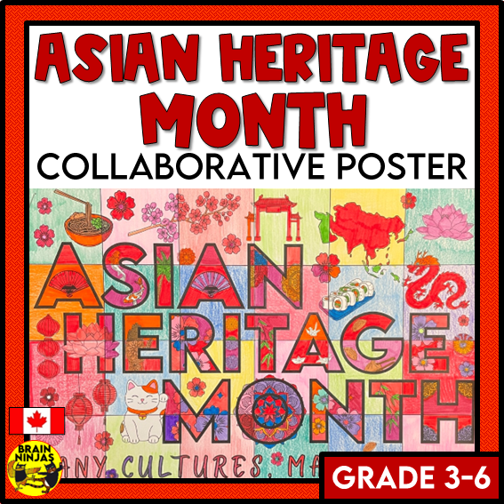Asian Heritage Month Collaborative Poster | Paper