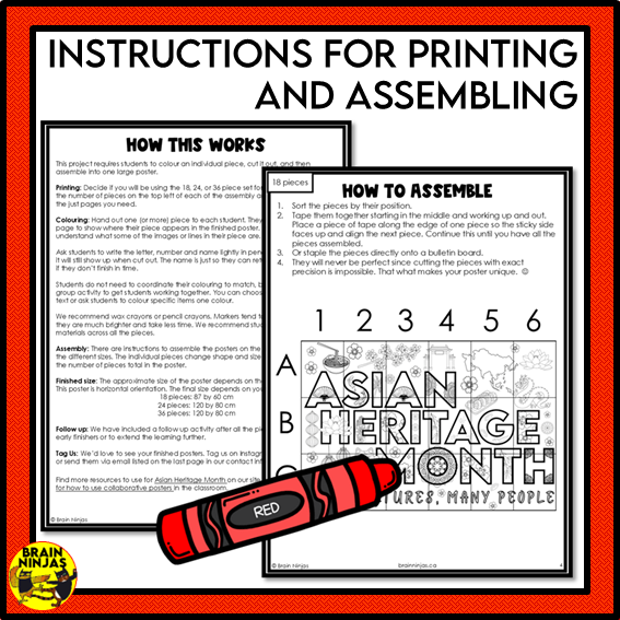 Asian Heritage Month Collaborative Poster | Paper