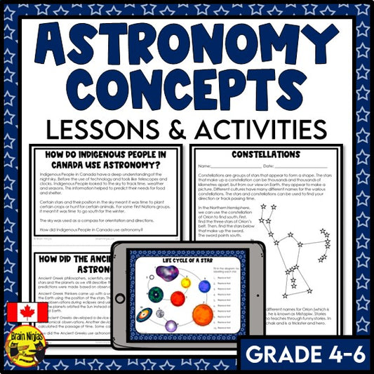 Astronomy Concepts | Space | Sky Science | Paper and Digital
