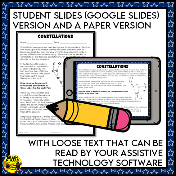 Astronomy Concepts Space Stars Solar System | Paper and Digital