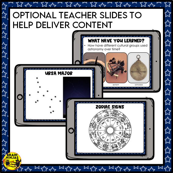 Astronomy Concepts Space Stars Solar System | Paper and Digital