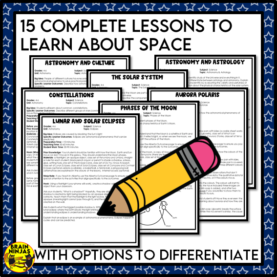 Astronomy Unit about Space and Sky Science | Paper and Digital