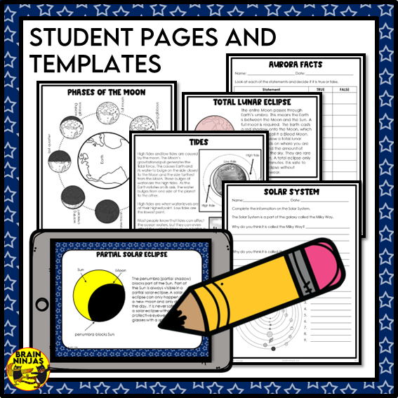 Astronomy Unit about Space and Sky Science | Paper and Digital