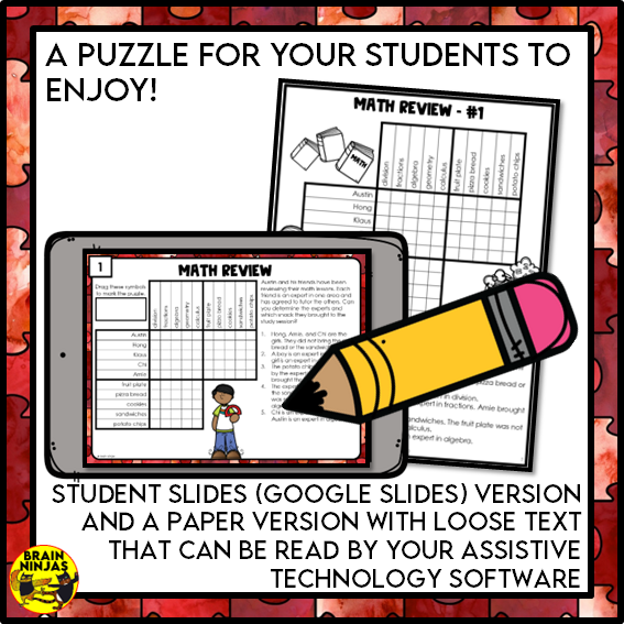 Free Back to School Logic Puzzle | Paper and Digital