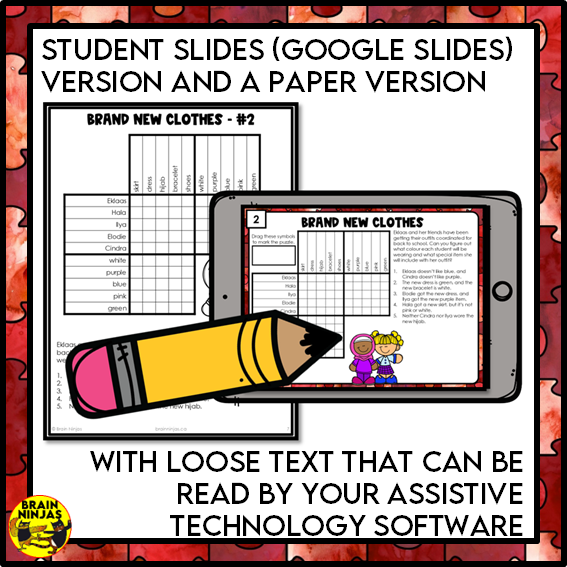 Back to School Logic Puzzles | Paper and Digital