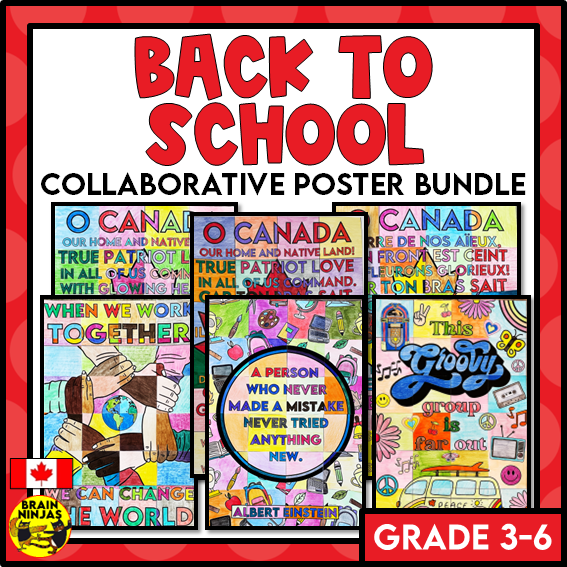 Back to School Collaborative Poster Bundle | Paper