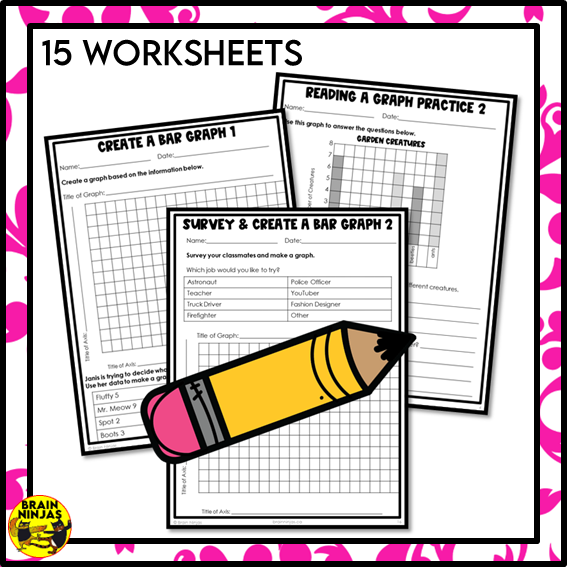 Bar Graphs Many-to-One Correspondence Math Worksheets | Paper | Grade 4