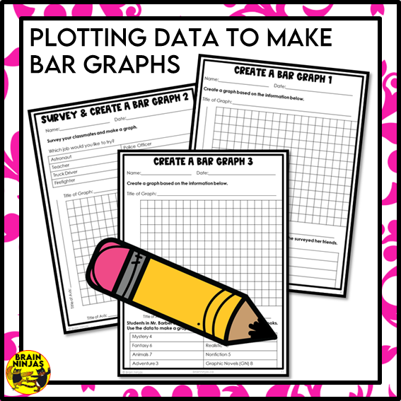 Reading and Creating Bar Graphs Math Worksheets | Paper | Grade 5