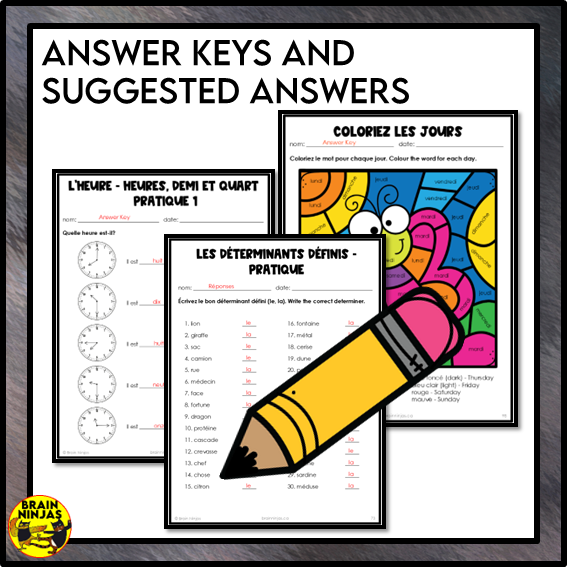 Introductory French Full Year of Lessons and Activities | Paper and Digital