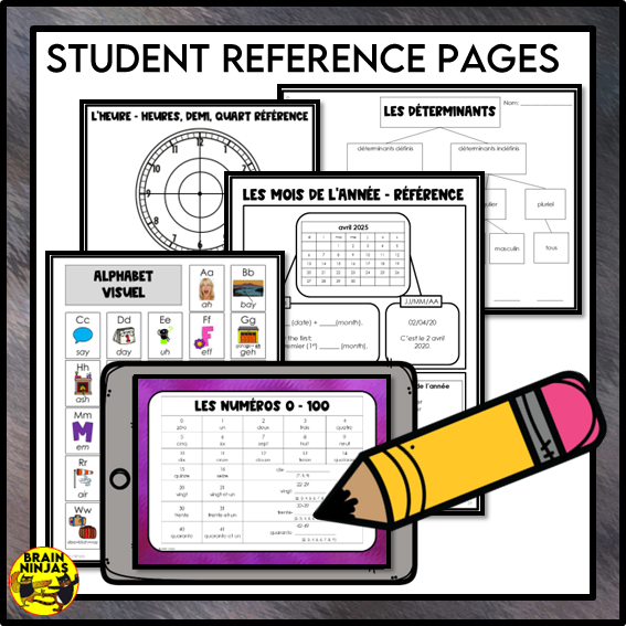 Introductory French Full Year of Lessons and Activities | Paper and Digital