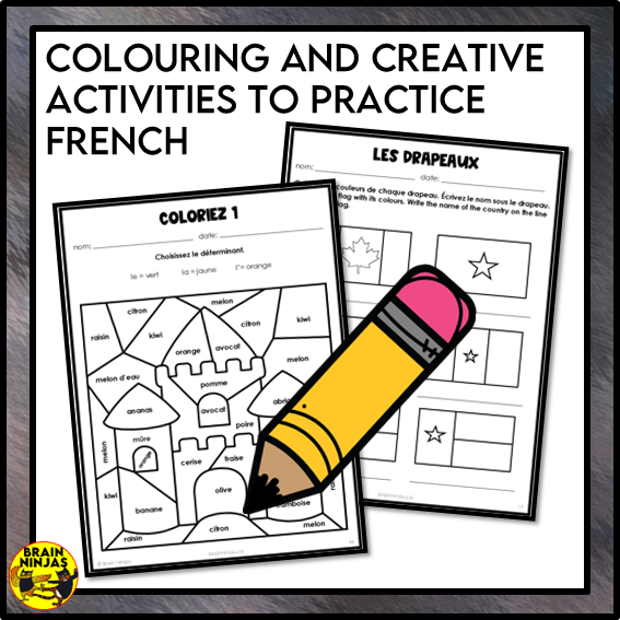 Introductory French Full Year of Lessons and Activities | Paper and Digital