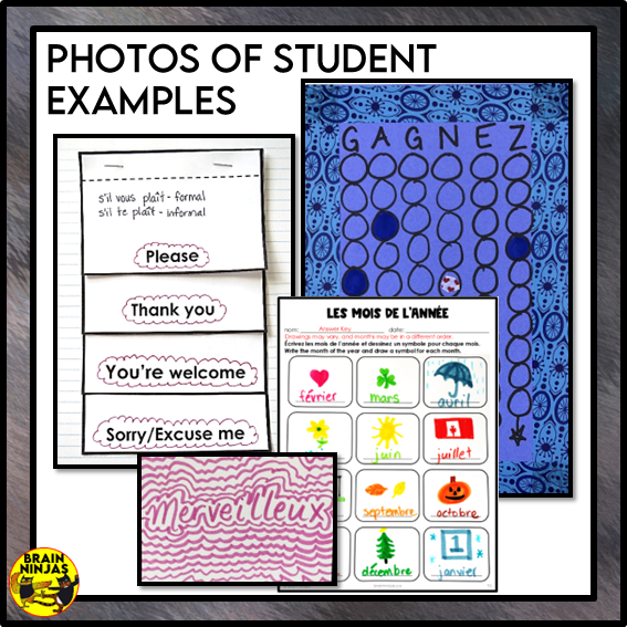 Introductory French Full Year of Lessons and Activities | Paper and Digital