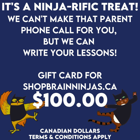 Brain Ninjas $100.00 Gift Card