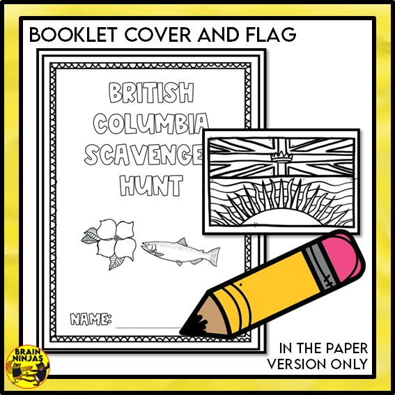 British Columbia Geography Scavenger Hunt | Paper and Digital