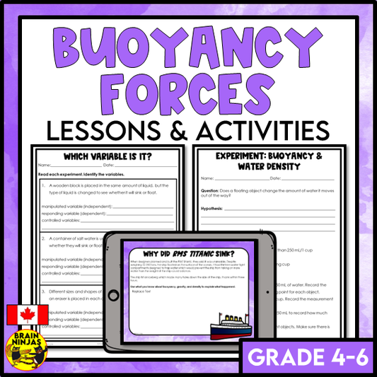 Buoyancy Forces Lessons and Activities | Paper and Digital