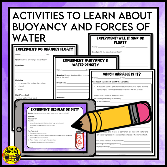 Buoyancy Forces Lessons and Activities | Paper and Digital